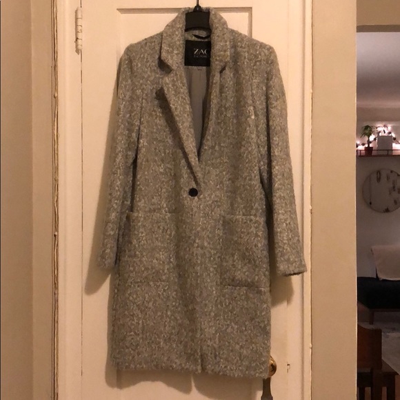 Zac Posen Giselle Wool Blend Coat - Picture 4 of 6